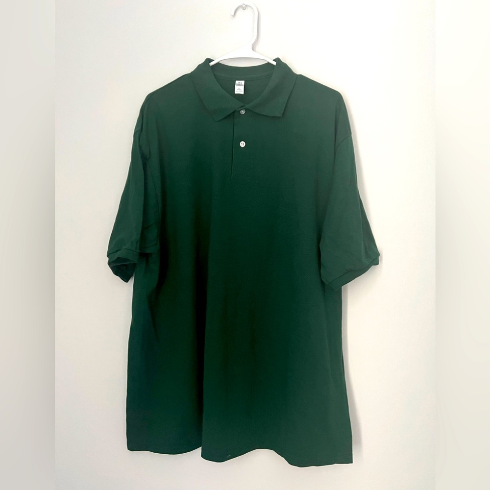 Mens Jerzees Hunter Green Polo Shirt Size Extra Large